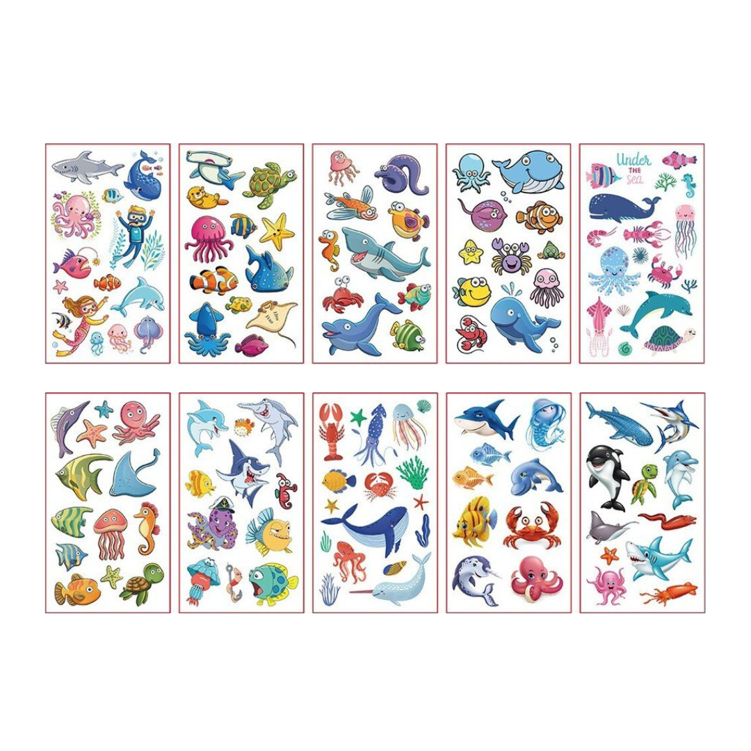 Abziehbare Tattoos – Maritime Welt