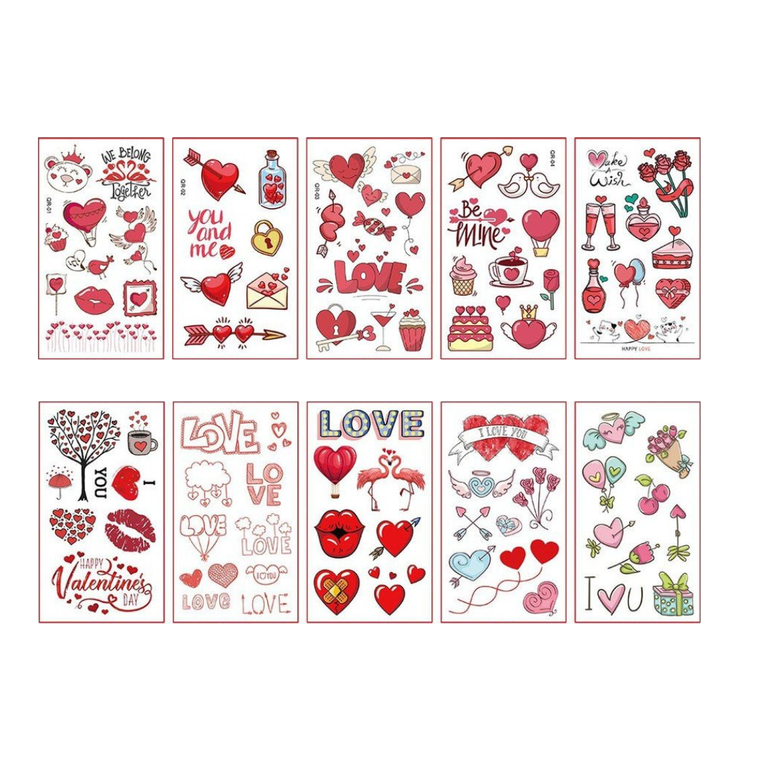 Abziehbare Tattoos - Ich liebe dich