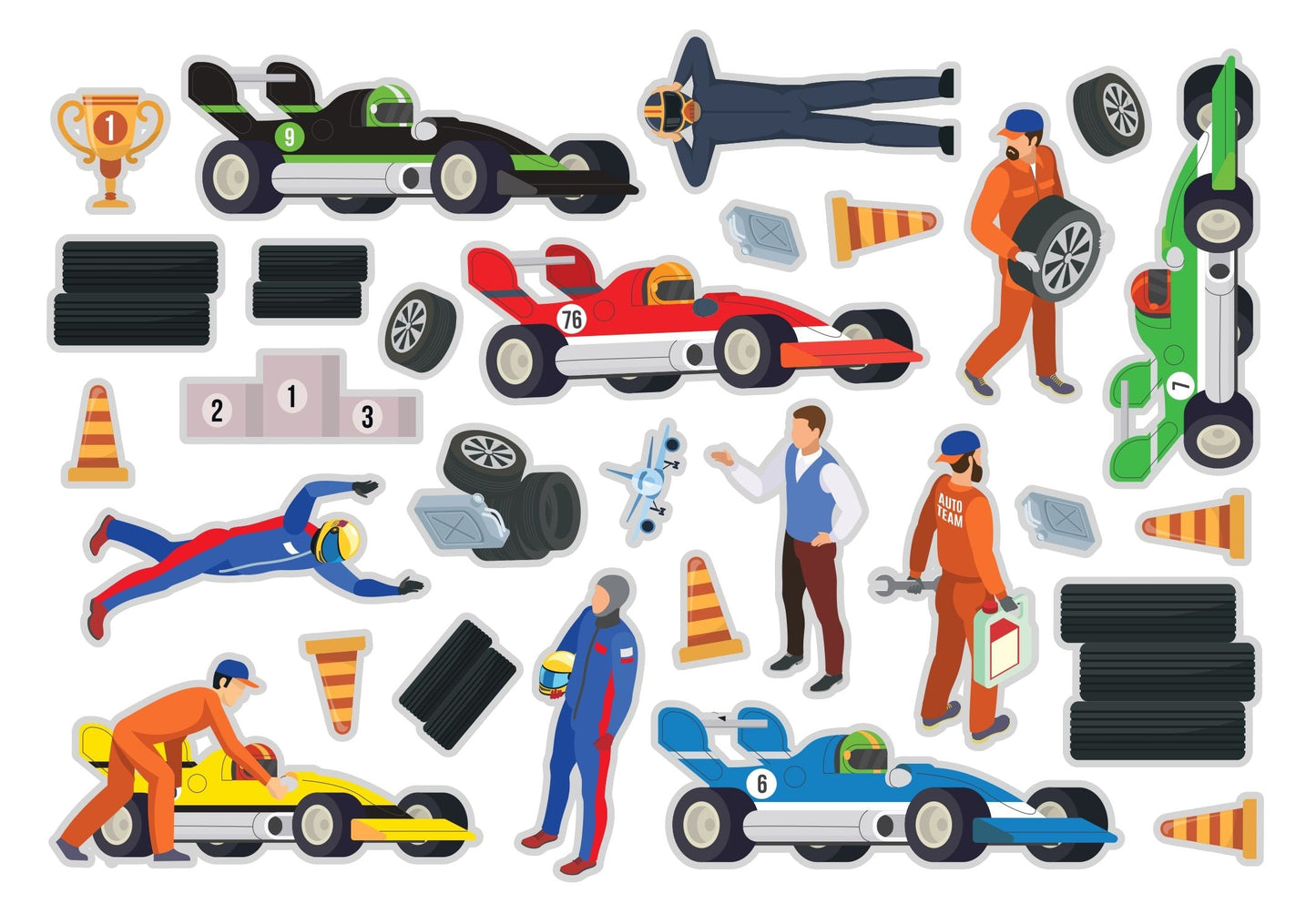 Wiederverwendbares Sticker-Buch – Fahrzeuge