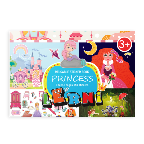 Wiederverwendbares Sticker-Buch – Prinzessin