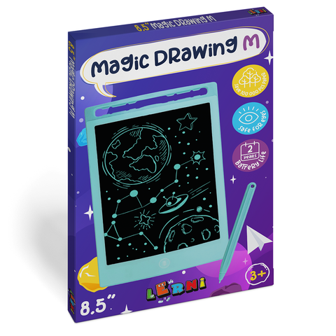 Magic Drawing Schreibtafel - M Blau