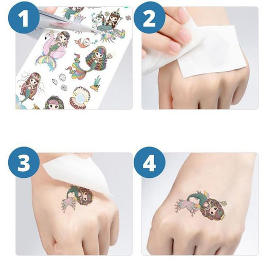 Abziehbare Tattoos - Piratenwelt